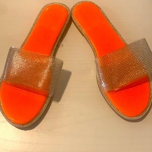 Orange diamond slides.